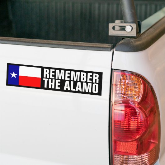 Onthoud de Alamo Bumpersticker (Op Truck)