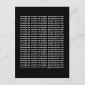 Onthoud de bergen en dalen briefkaart (Voorkant)