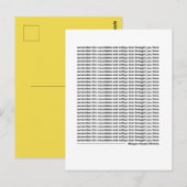 Onthoud de bergen en dalen briefkaart (Voorkant / Achterkant)