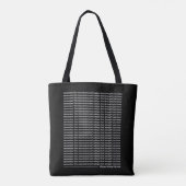 Onthoud de bergen en dalen tote bag (Achterkant)