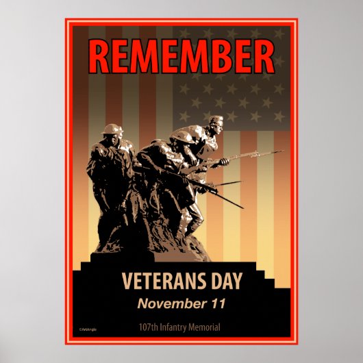 Onthoud de dag van de Veteranen Poster (Voorkant)