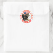 Onthoud de dag van de Veteranen Ronde Sticker (Tas)