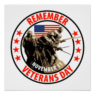 Onthoud de dag van Veteranen Poster