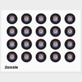 Onthoud de gedode herdenkingsdag ronde sticker (Vel)