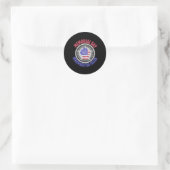 Onthoud de gedode herdenkingsdag ronde sticker (Tas)