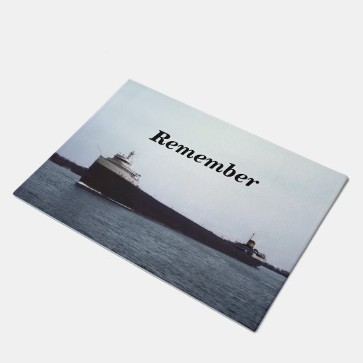 Onthoud de grote meren van Edmund Fitzgerald Deurmat (Schuin)