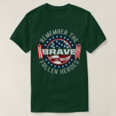Onthoud de herdenkingsdag van de Brave Fallen Hero T-shirt (Design voorkant)