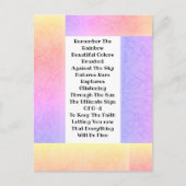 Onthoud de regenboog briefkaart (Voorkant)