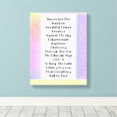 Onthoud de regenboog canvas afdruk (Insitu (Houten vloer))