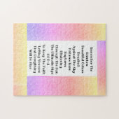 Onthoud de regenboog legpuzzel (Horizontaal)