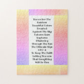 Onthoud de regenboog legpuzzel (Verticaal)