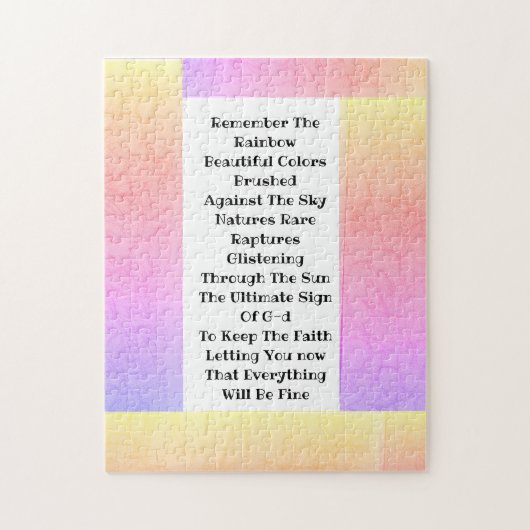 Onthoud de regenboog legpuzzel (Verticaal)