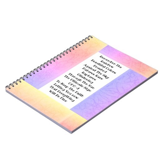 Onthoud de regenboog notitieboek (Linkerzijde)