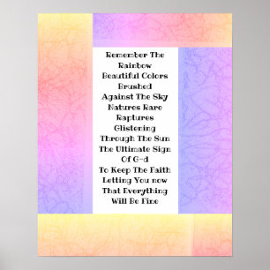 Onthoud de regenboog poster