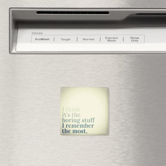 Onthoud de saaie Stuff Magnet (Insitu (Vaatwasser))