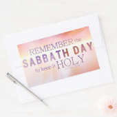Onthoud de Sabbat Dag 10 Geboden Sticker (Envelop)