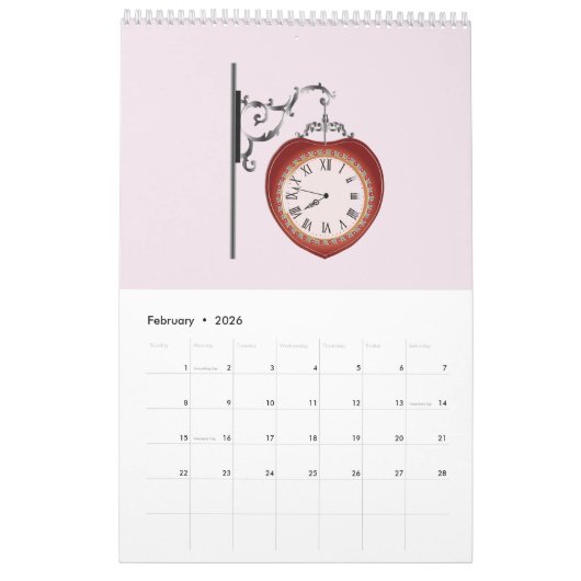 Onthoud de tijd kalender (Feb 2026)