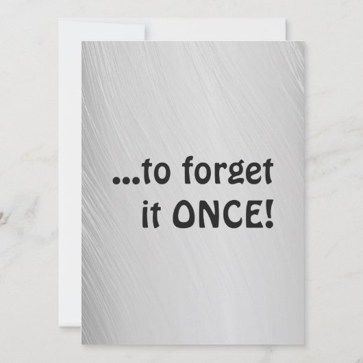 Onthoud de verjaardag van de vrouw, grappige verja (Achterkant)