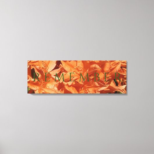 Onthoud de weergave Verdraaid Canvas (Voorkant)