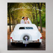 Onthoud deze foto van de Pas getrouwd van het mome Poster (Voorkant)