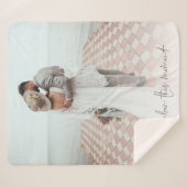 Onthoud dit moment dat de foto van Romantic Quote  Sherpa Deken (Voorkant (horizontaal))