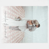 Onthoud dit moment Pas getrouwd Foto Romantic Quot Fleece Deken (Voorkant (Horizontaal))