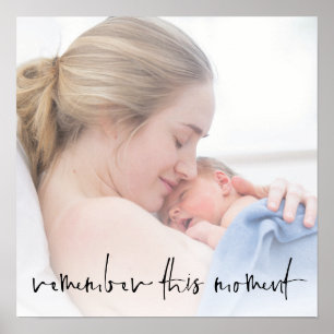 Onthoud dit moment script aangepaste foto-overlay poster