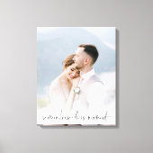 Onthoud dit moment waarop het script Couple Photo Canvas Afdruk (Voorkant)