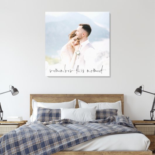 Onthoud dit moment waarop het script Couple Photo  Canvas Afdruk (Insitu (Slaapkamer))