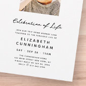 Onthoud een Fabulous Life Memorial Moderne foto Kaart