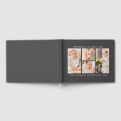 Onthoud een leven Modern Eenvoudige 4 foto collage Gastenboek (Volledig)