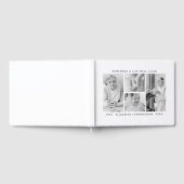 Onthoud een leven Modern Eenvoudige 4 foto collage Gastenboek (Volledig)