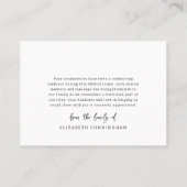 Onthoud een leven Modern Eenvoudige 4 foto collage Visitekaartje (Achterkant)