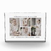 Onthoud een leven Moderne eenvoudige 4 collage Fotoblokken (Voorkant)