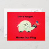 Onthoud: Eer onze vlag Briefkaart (Voorkant / Achterkant)