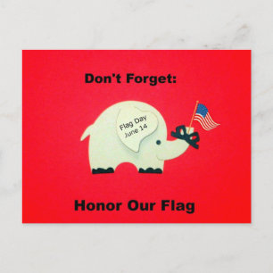 Onthoud: Eer onze vlag Briefkaart