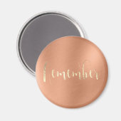 Onthoud evenement Weekly Planner Champaign Copper Magneet (Voorkant / Achterkant)