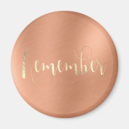 Onthoud evenement Weekly Planner Champaign Copper Magneet