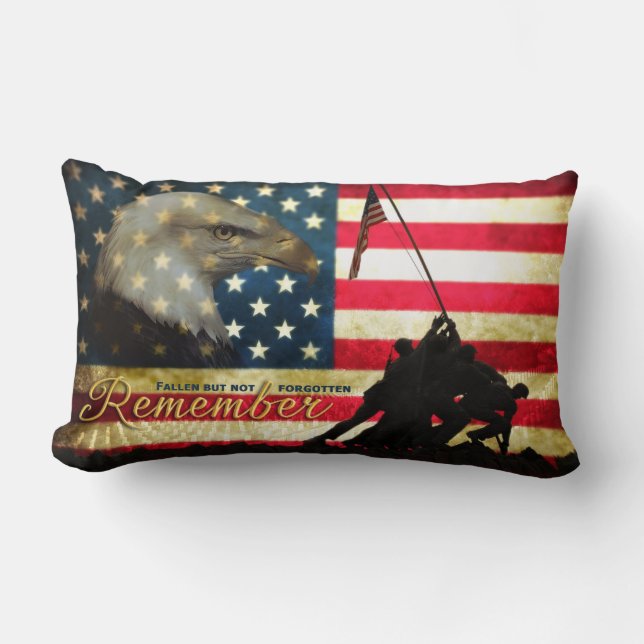Onthoud... Gestallen maar niet vergeten Memorial Kussen (Voorkant)