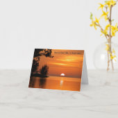 Onthoud het echte leven Sunset Wenskaart Kaart (Gele Bloem)