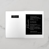 Onthoud het liefdesgedicht folie wenskaart (Buiten Laag)