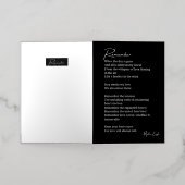 Onthoud het liefdesgedicht folie wenskaart (Buiten Laag)