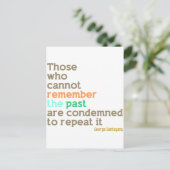 Onthoud het verleden briefkaart (Staand voorkant)