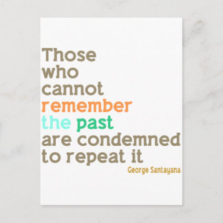 Onthoud het verleden briefkaart