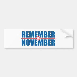 Onthoud-in-nov Bumpersticker