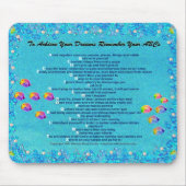 "... Onthoud je ABC's onderwaterscène Mousepad Muismat (Voorkant)