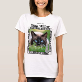 Onthoud je herinneringsfoto van je kattenhuisje t-shirt