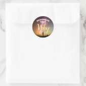 Onthoud je waarom Motivatie ticker Ronde Sticker (Tas)