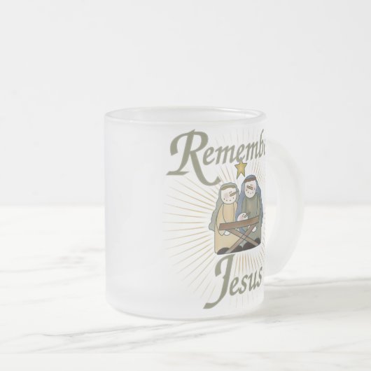 Onthoud Jezus Matglas Koffiemok (Voorkant rechts)