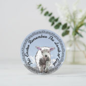 Onthoud Lamb of God Pasen digitale kunst aan de he Feestdagenkaart (Staand voorkant)